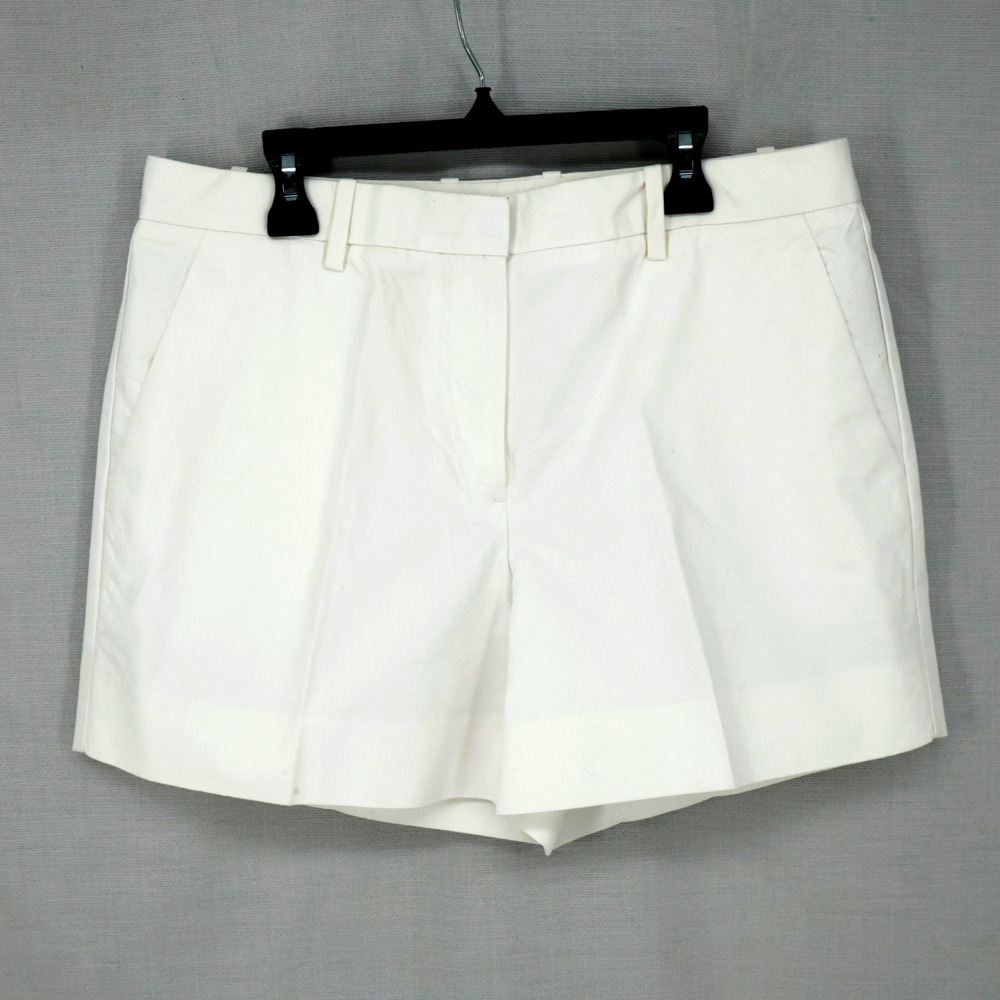 Gap Weekend Shorts Womens 6 White Cotton Twill Chino Pockets Beach Nautical